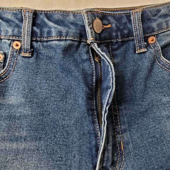 Frye Women's Straight Leg Blue Denim Jeans Size 12/31 - Picture 5 of 13